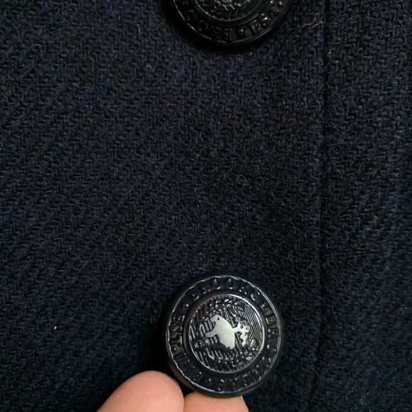 100% wool navy Brooks Brothers Blazer, dots lining - Picture 4 of 8